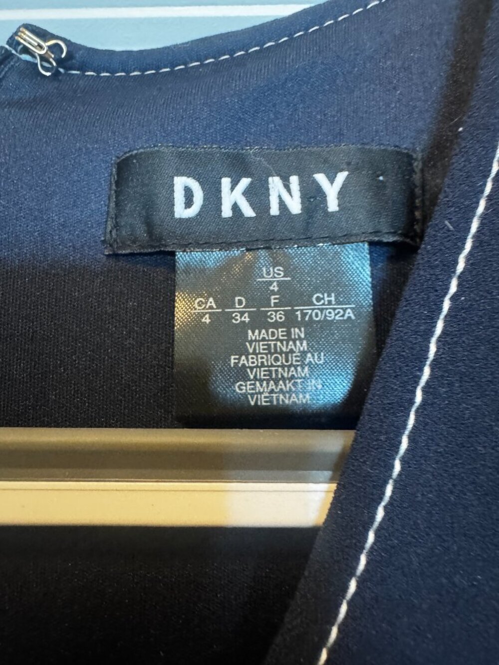 DKNY Dress, Navy in Size 4 - Picture 3 of 4